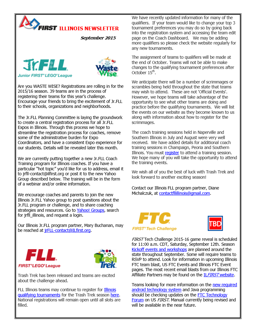June/July 2015 Newsletter