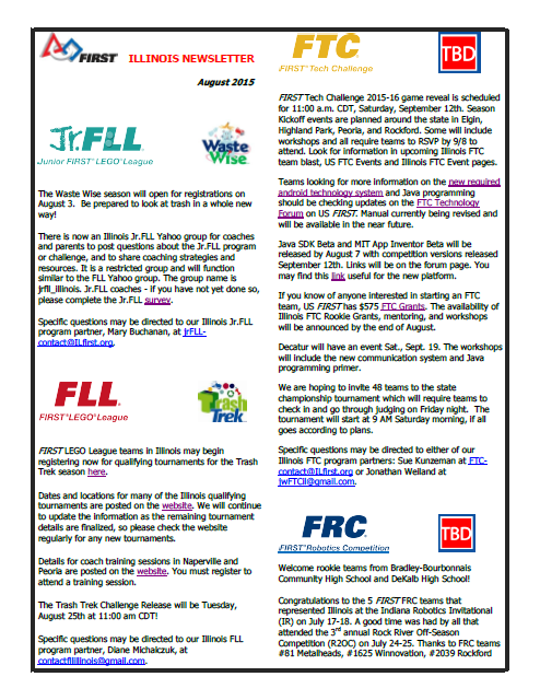 May 2015 Newsletter